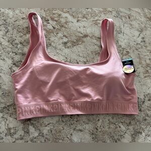 Victoria's Secret Pink Ultimate Sports Bra W/Removable Padding PINK Large NWT